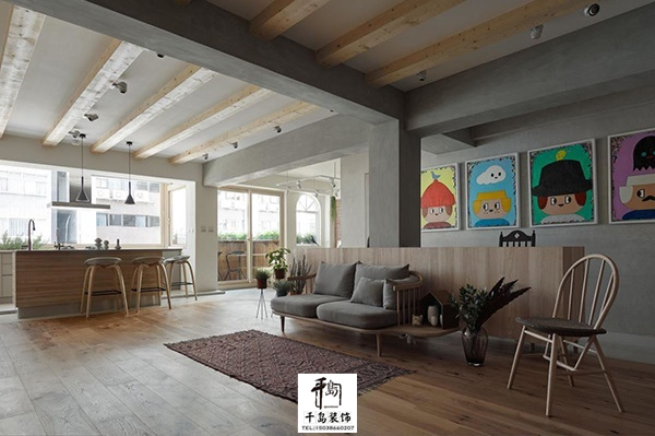 開放格局，光線自由流動