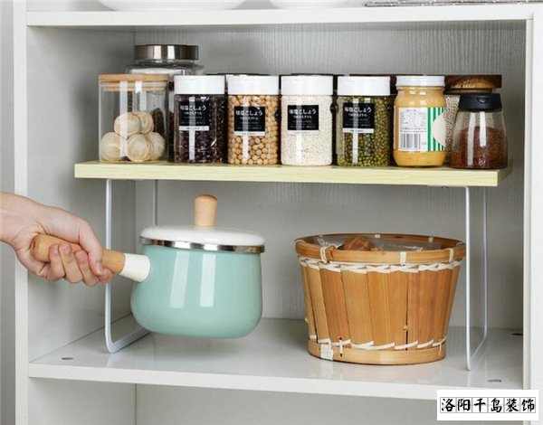 內(nèi)置分層架,櫥柜更能裝