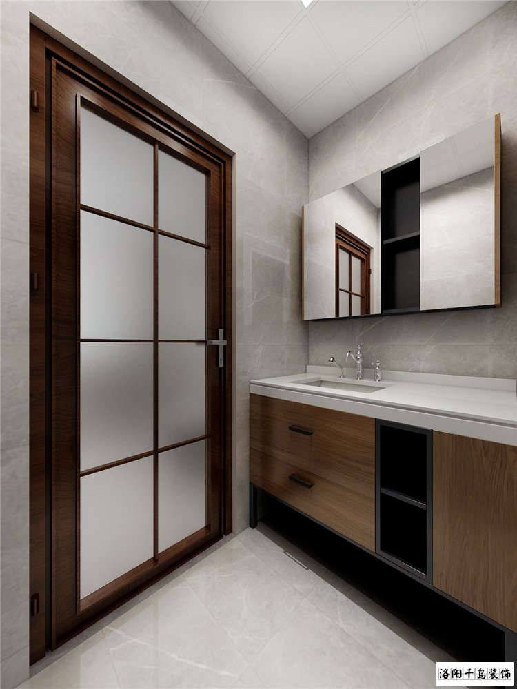 新中式客衛干區裝修效果圖