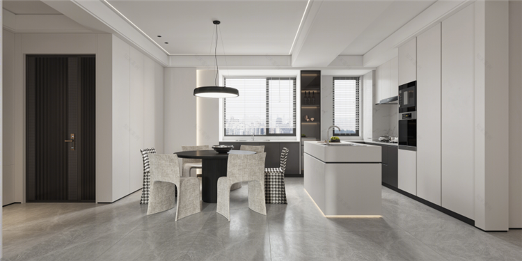 洛陽室內裝修設計公司,極簡風餐廳裝修案例