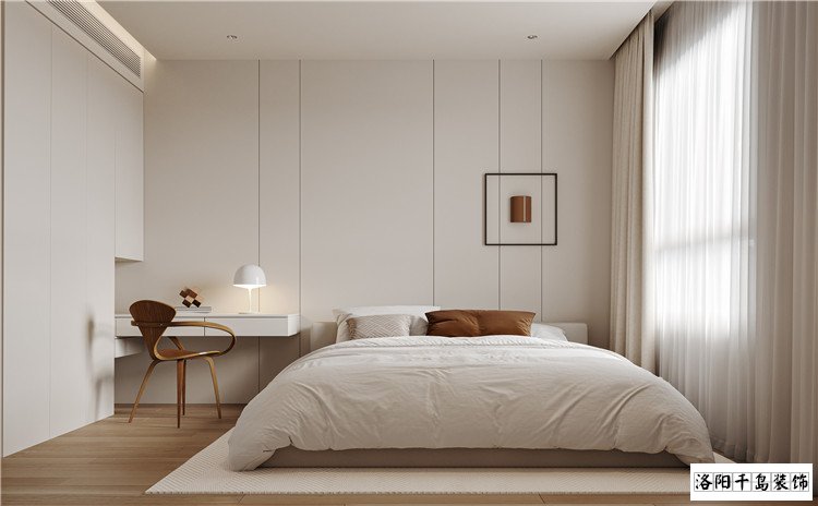 洛陽現(xiàn)代風(fēng)臥室裝修實景案例