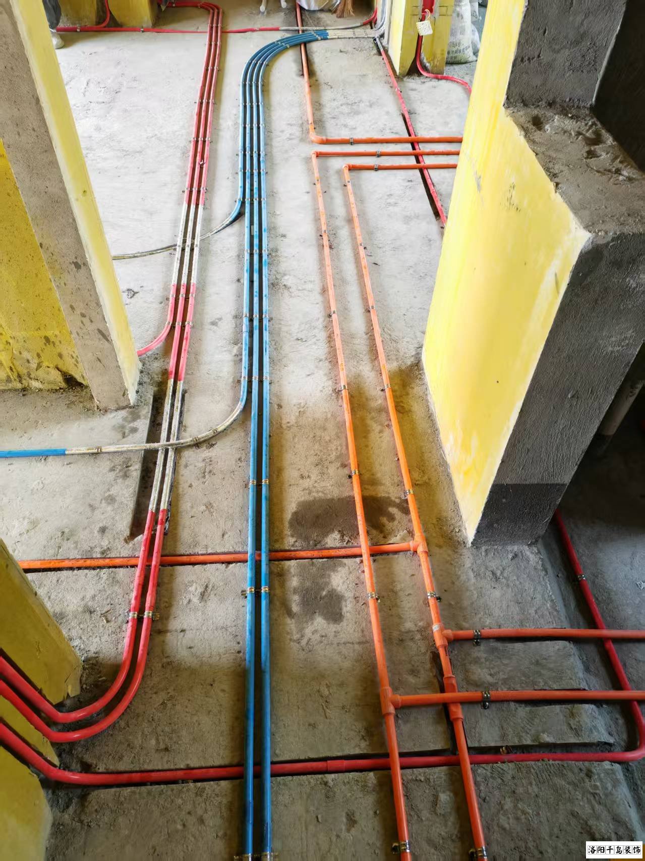 洛陽千島裝飾水電改造施工現場